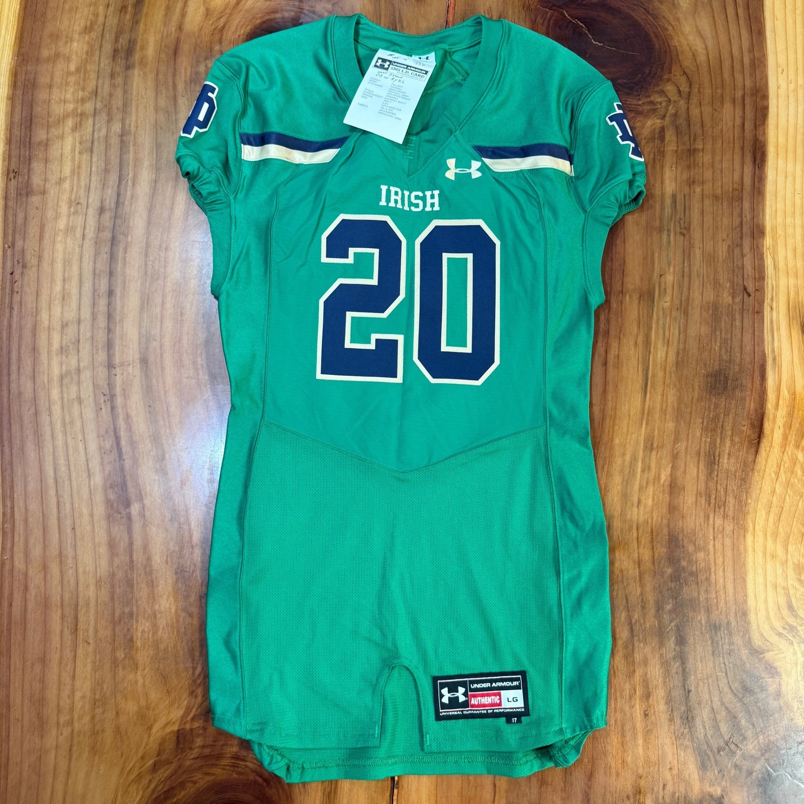 New Under Armour Mens Jersey L Notre Dame Irish Football Fall 2017 Gameday Z4-16